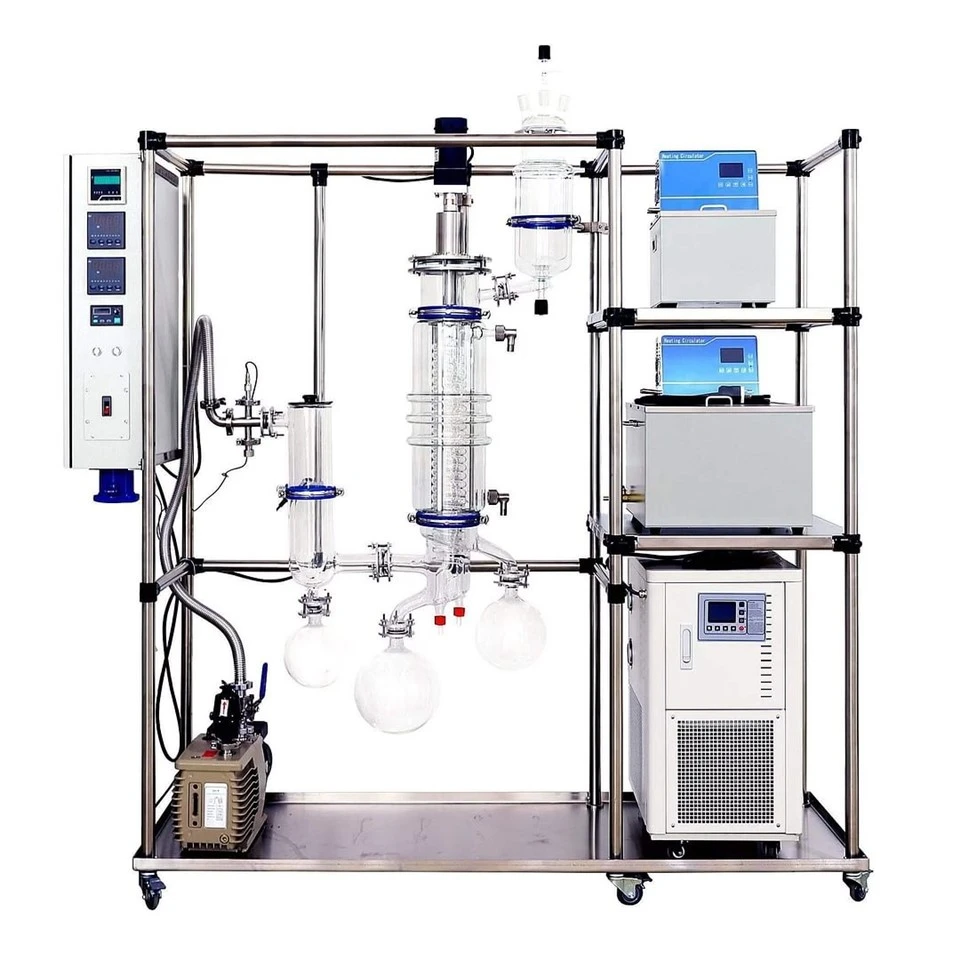 Industrial-grade Glass Molecular Distillation For EPA/DHA Or CBD/THC Extraction